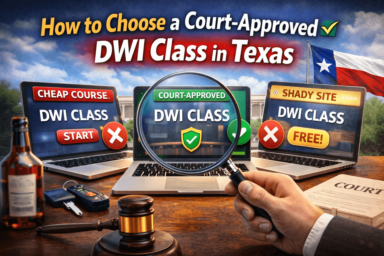 How to Choose a Court-Approved DWI Class in Texas