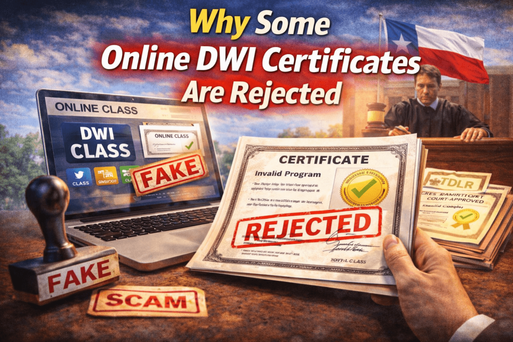 Why Some Online DWI Certificates Are Rejected