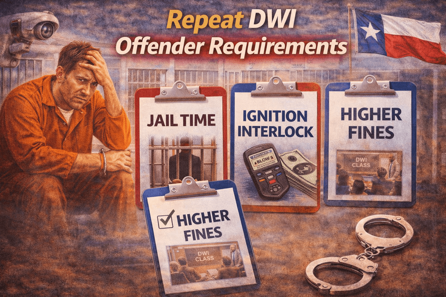 Repeat DWI Offender Requirements in Texas
