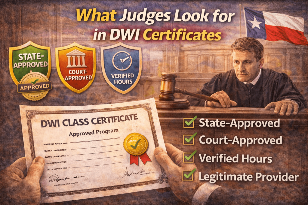 What Judges Look for in DWI Certificates
